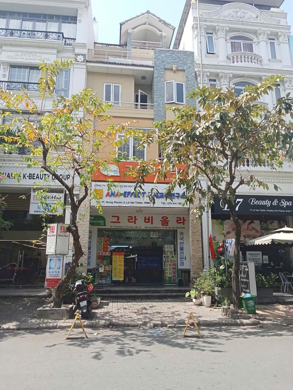 Cho thuê nhà phố  Phú Mỹ Hưng Q7. Giá 70triệu. DT: 111m2. TK: 6PN, 6WC. Liền kề Sky